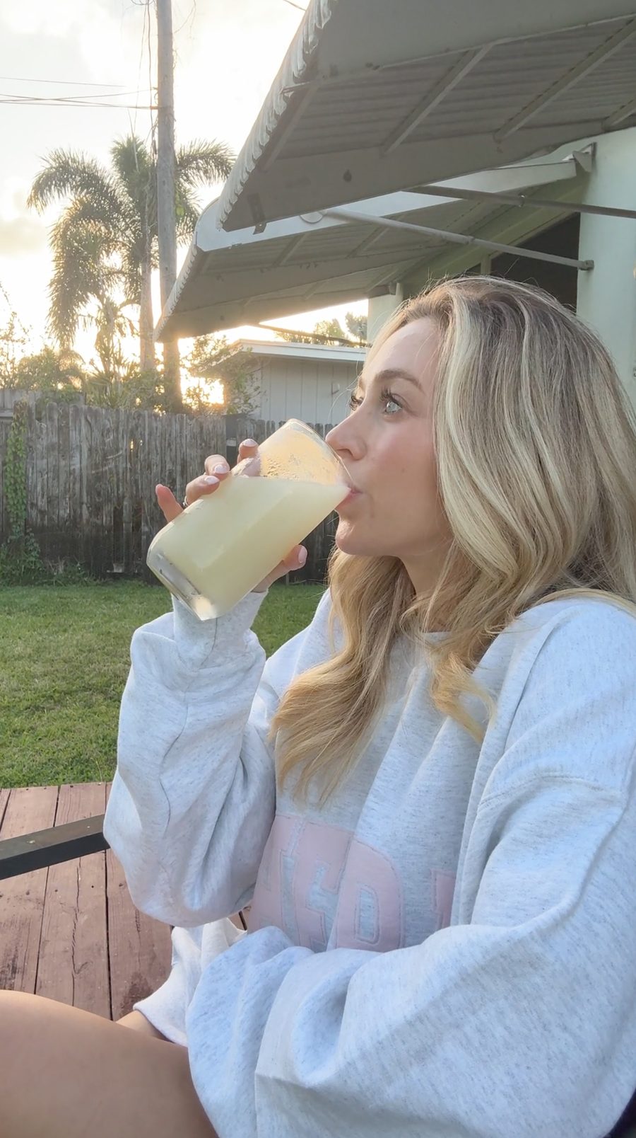 Creator holding Ü Relax calming drink mix